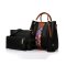 Gdeal 4-In-1 Korean Style Elegant Women Fashion PU Leather Medium Tote Bag Shoulder Bag Handbags Set (RYL-214)