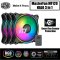 كولور ماستر مروحة تبريد هالو مع وحدة تحكم وإضاءه RGB - (أسود)