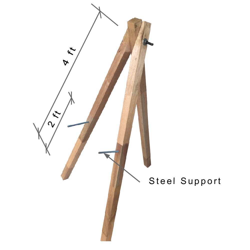 Buy Arrouha Archery Target Stand Tripod Meranti Wood 4 Ft Height Easy Installation Online Eromman