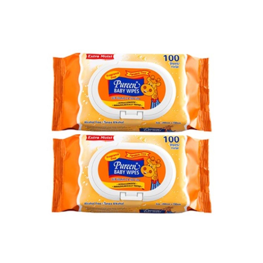 Buy Bigcaremart Pureen Baby Wipes Fragrance Free Wet Wipes 2X100s eRomman