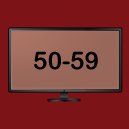 50 - 59 inch