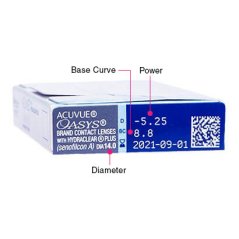 Gmonline31 ACUVUE OASYS® with HYDRACLEAR® PLUS Contact Lenses 14mm Base 8.4mm