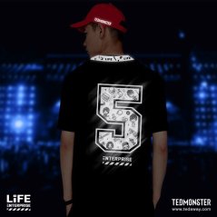 Ted Monster Life Enterprise Tshirt Unisex Shinning - 5 sizes (Black)