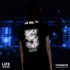 Ted Monster Life Enterprise Tshirt Unisex Shinning - 5 sizes (Black)
