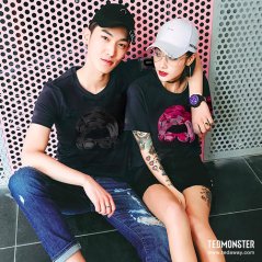 Ted Monster Tshirt CAMO J Edition Unisex - 5 Sizes (Black - Pink)