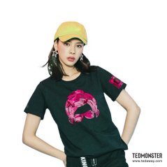 Ted Monster Tshirt CAMO J Edition Unisex - 5 Sizes (Black - Pink)