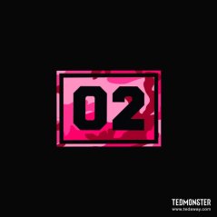 Ted Monster Tshirt CAMO J Edition Unisex - 5 Sizes (Black - Pink)