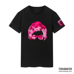 Ted Monster Tshirt CAMO J Edition Unisex - 5 Sizes (Black - Pink)