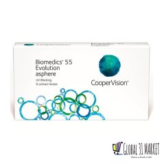 Biomedics 55 Evolution Asphere Monthly Clear Contact Lens 6 pieces