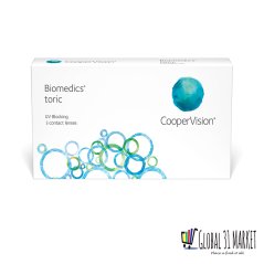 Biomedics Toric Coopervision 6pieces Monthly Clear Lens Free 1 piece