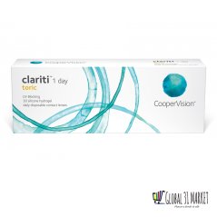 Coopervision Clariti 1 Day Toric Clear Contact Lens 30 pcs Free 5 Pcs