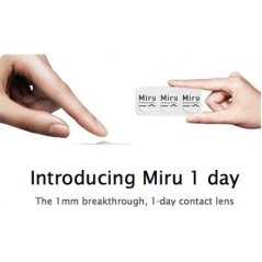 Miru  The 1mm Breakthrough 1-day Contact Lens (30 Pieces per box)