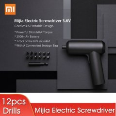 Xiaomi Electric Screwdriver 3.6V 12 Pieces S2 Bits DZN4012CN (Black)