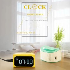 Remax RM-C05 Zmart Alarm Clock 4xUSB HUB (Random Colors)