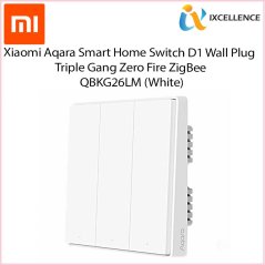 Xiaomi Aqara Smart Switch D1 Wall Triple ZigBee QBKG26LM (White)