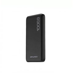 Awei Powerbank P28K 2.1A Fast Charge Dual-USB 10,000mAh (Black-White)
