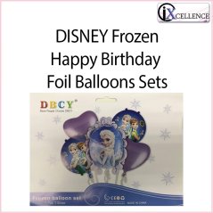 DISNEY Happy Birthday Foil Balloons Sets (Frozen)DISNEY Happy Birthday Foil Balloons Sets (Frozen)