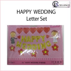 [IX] HAPPY WEDDING Letter Set Balloons Toys
