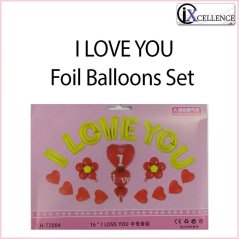 [IX] I LOVE YOU Foil Balloon Set TZ-004 Toys for Girls