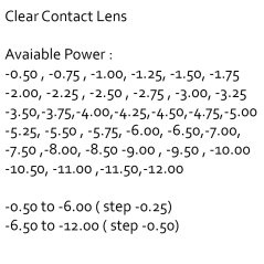 Omega 56  IGel 1 Month Disposable Clear Contact lens 2 pcs/box (-0.50 to -12.00)