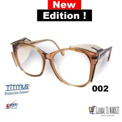 Titmus Eve Safety Eyeglass with Ansi z87.1 Standard Free Hard Case!