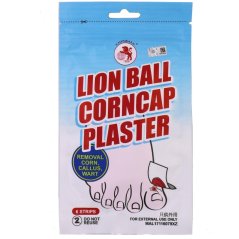 Lion Ball Corn Removal Plaster Cap Callus Warts 6's x 3 Pack