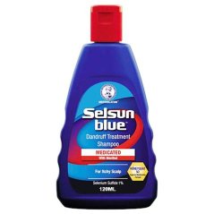 Selsun Blue Dandruff Treatment Shampoo Medicated with Menthol (120ml)