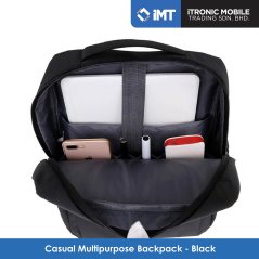 Casual Backpack Multipurpose By Itronicmobile (Black)