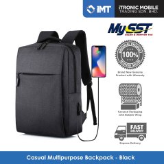 Casual Backpack Multipurpose By Itronicmobile (Black)