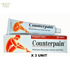 Counterpain Pain Relief  Analgesic Balm 120g X 3 Unit