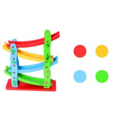 Gdeal Kids Fun Four Layer Glider Rail Speeding Car Wooden Toy Puzzle