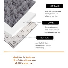 Gdeal Living Room Simple Tie Dye Carpet - 160CM x 120CM (4 Colors)