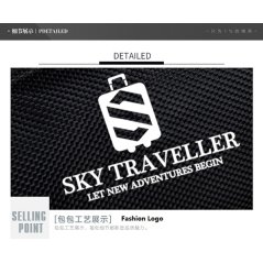 Sky Traveller SKY306 Travel Casual Laptop Bag Backpack (Black)