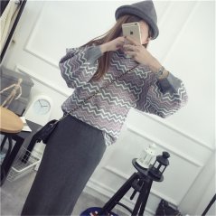 Gdeal Korean Style Ladies Striped Sweater Shirts (2 Colors)