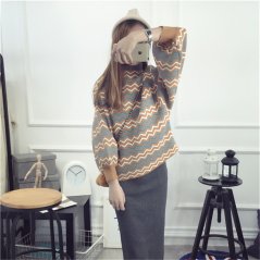 Gdeal Korean Style Ladies Striped Sweater Shirts (2 Colors)