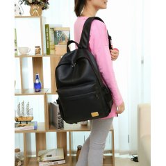 Gdeal Korean Style PU Leather Shoulder Backpack (2 Colors)