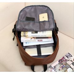 Gdeal Korean Style PU Leather Shoulder Backpack (2 Colors)
