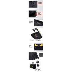 Gdeal Korean Waterproof Monster Eye Trolley Travel Bag
