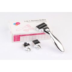 Gdeal 3-In-1 Microneedle Derma Roller Kit Titanium Micro Needles (0.5-1.0-1.5mm)