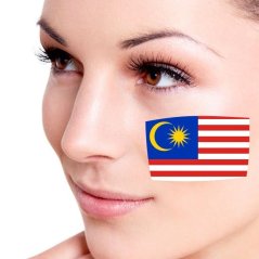 Gdeal 10pcs Waterproof Flag Of Malaysia Facial Tattoo Temporary Tattoo Body Art Flash Tattoo Stickers Water Transfer Removable Tattoo Sticker Colorful