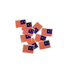 Gdeal 10pcs Waterproof Flag Of Malaysia Facial Tattoo Temporary Tattoo Body Art Flash Tattoo Stickers Water Transfer Removable Tattoo Sticker Colorful