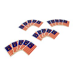 Gdeal 10pcs Waterproof Flag Of Malaysia Facial Tattoo Temporary Tattoo Body Art Flash Tattoo Stickers Water Transfer Removable Tattoo Sticker Colorful
