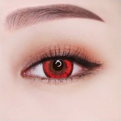 Dolly Crazy lens Circle Lens 16.2mm 0.00 (Red)