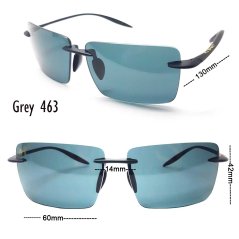 Maui Jim MJ 463 UV400 TAC Polarized Sunglasses (Brown - Grey)