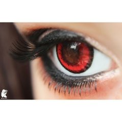 Dolly Crazy lens Circle Lens 16.2mm 0.00 (Red)