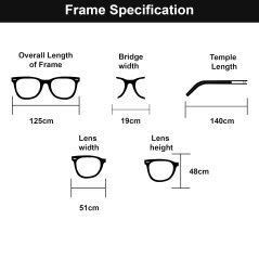 Myopia Eyeglasses Korean rounded Gold Color Frame