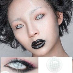 Gmonline31 White Mesh Crazy Color Lens 2 Pcs/Box