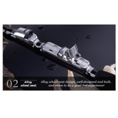 Gdeal Outdoor Carbon Fiber Portable Ultralight Travel Telescopic Fishing Rod