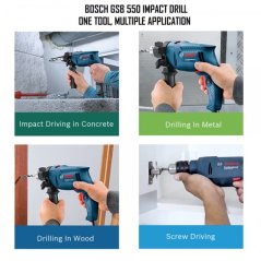 BOSCH Professional Impact Drill GSB 550W (1A1 5L1)