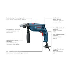 BOSCH Professional Impact Drill GSB 550 XL Kit (1A1 5L3)